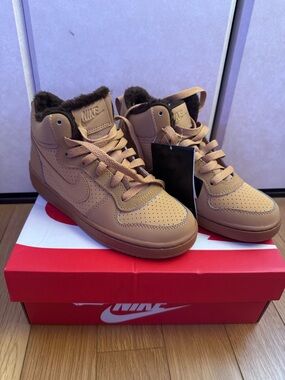 Nike Kids Tan High-Top Sneakers